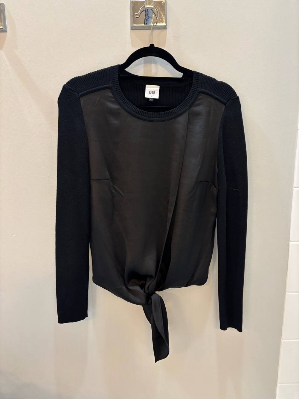 Cabi mixed media sweater